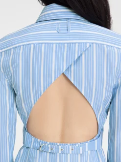 Hot Jacquemus Het formele overhemd JacquardBlue/White