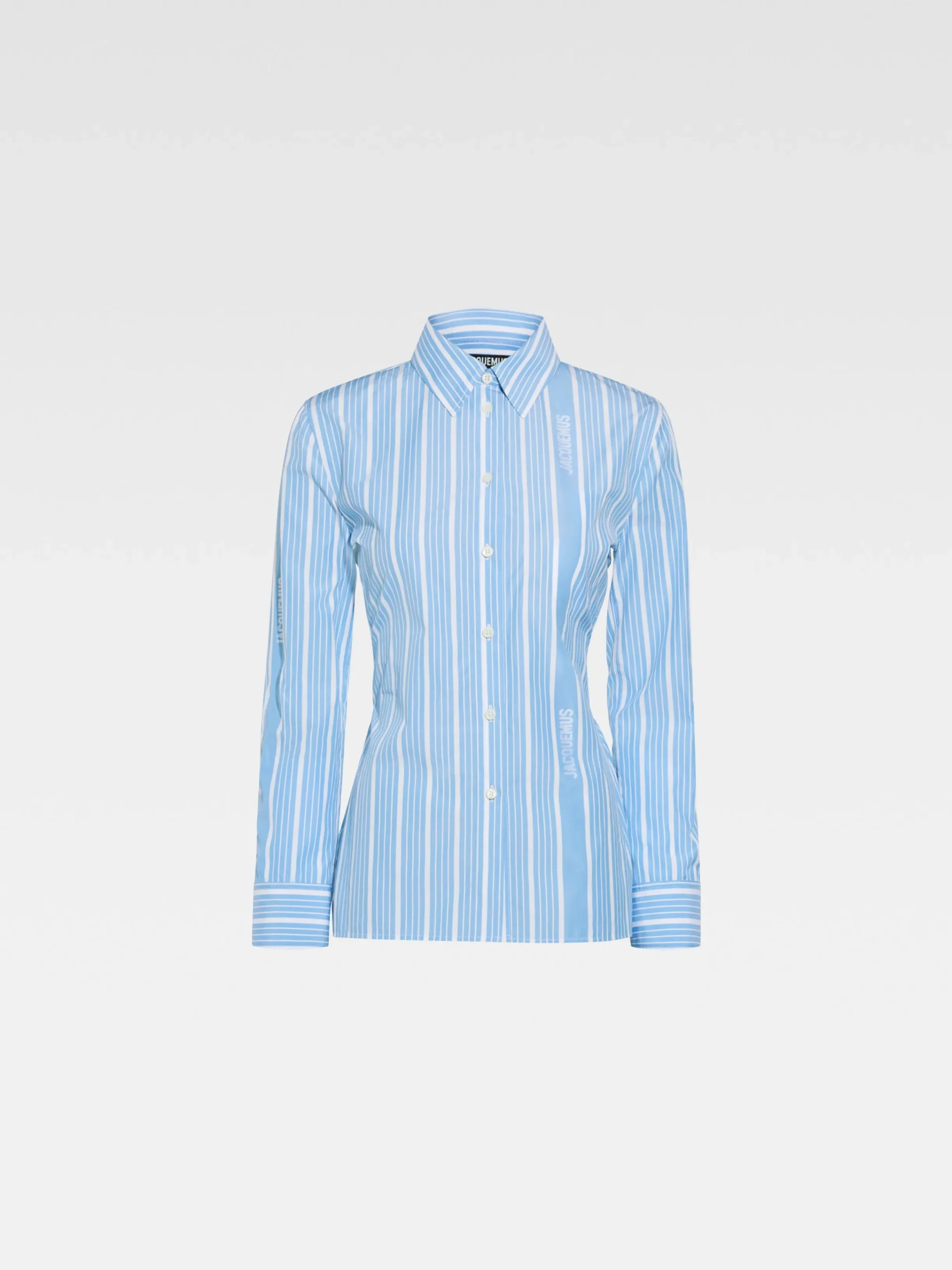 Hot Jacquemus Het formele overhemd JacquardBlue/White