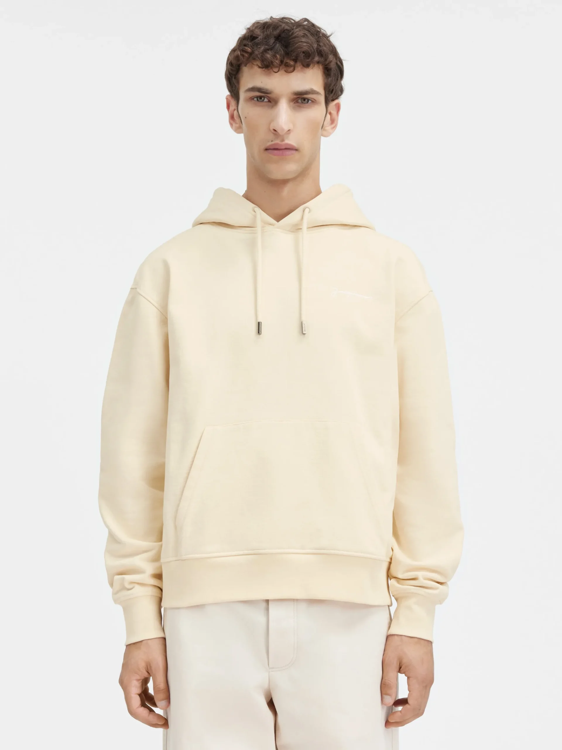 Discount Jacquemus Het geborduurde sweatshirt Beige