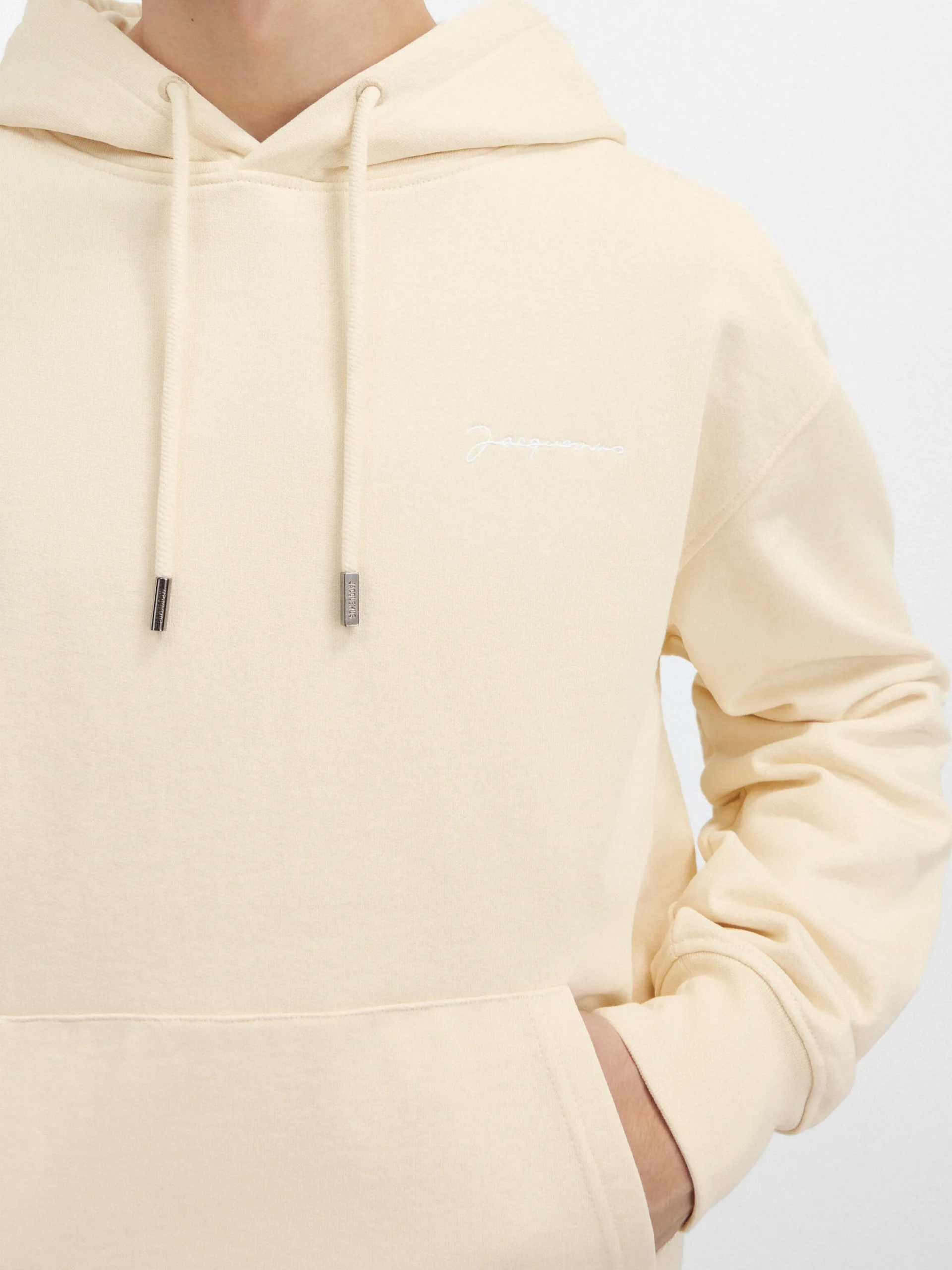 Discount Jacquemus Het geborduurde sweatshirt Beige