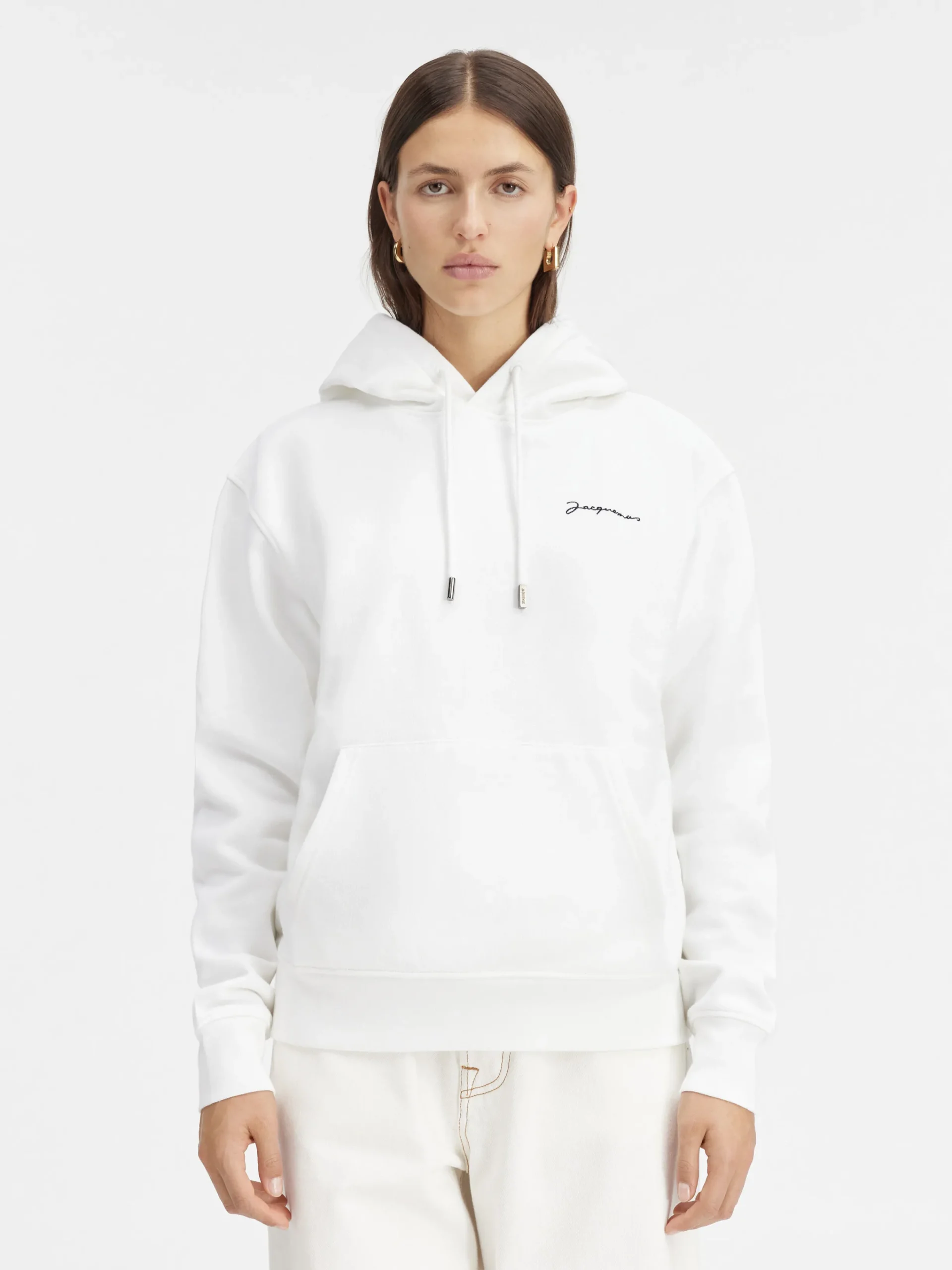 Discount Jacquemus Het geborduurde sweatshirt White