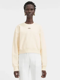 Outlet Jacquemus Het Gros Grain sweatshirt LightBeige