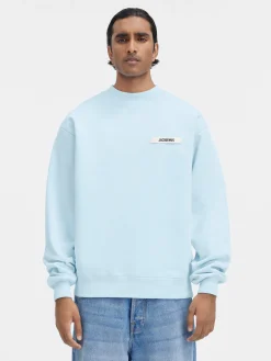 Online Jacquemus Het Gros Grain sweatshirt LightBlue