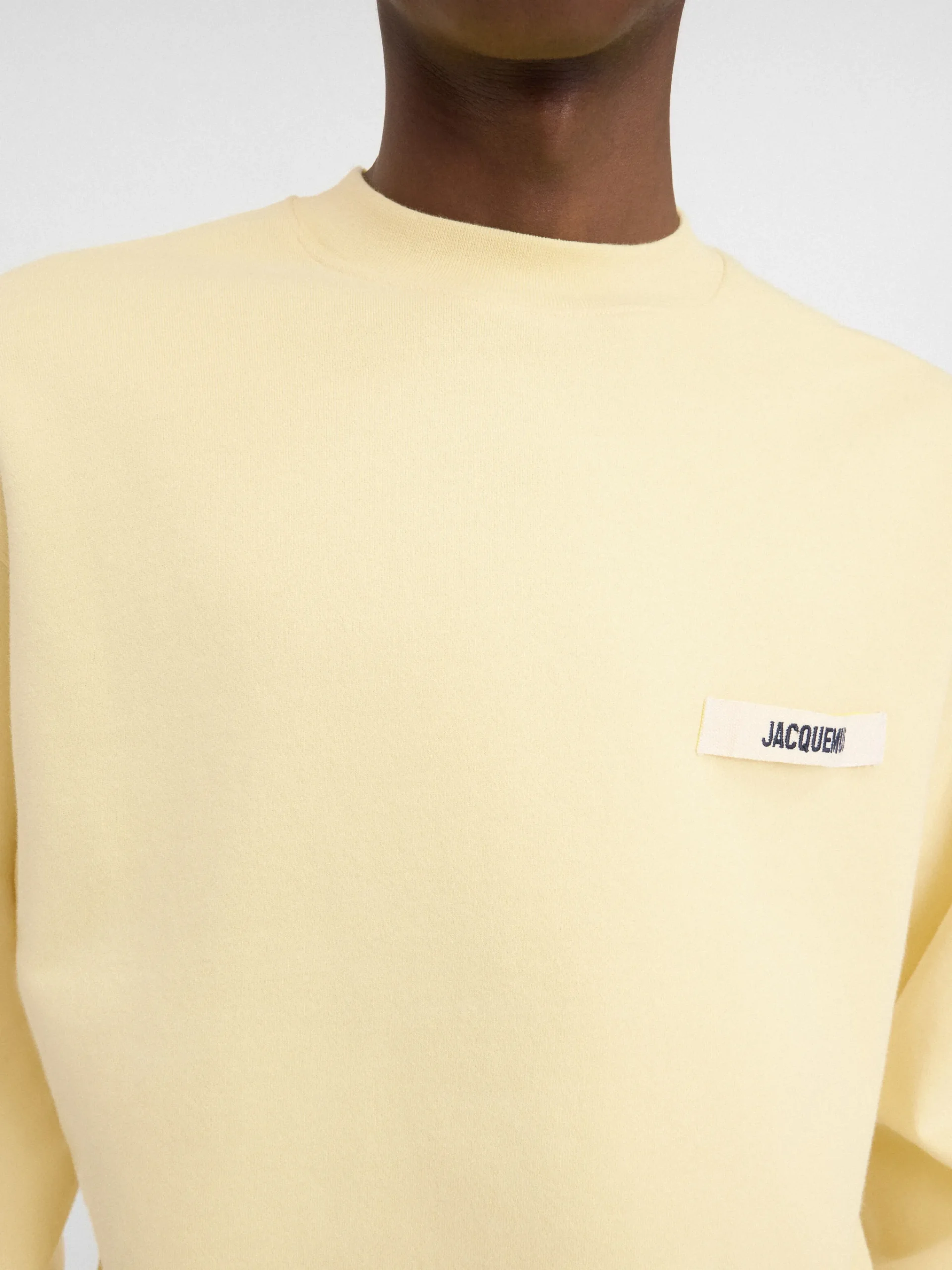 Hot Jacquemus Het Gros Grain sweatshirt LightYellow