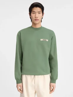 Outlet Jacquemus Het Gros Grain sweatshirt LightGreen