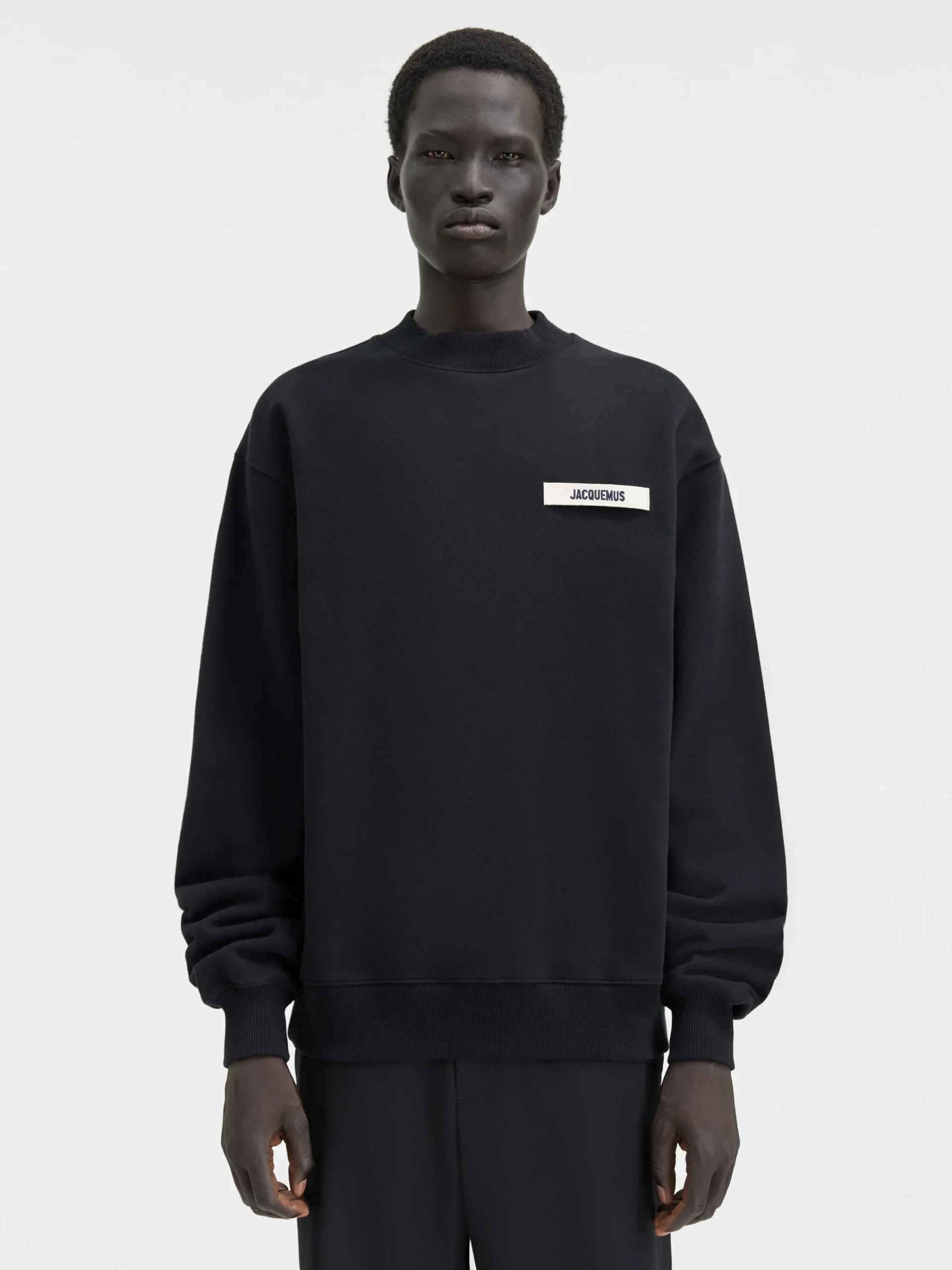 Discount Jacquemus Het Gros Grain sweatshirt Black