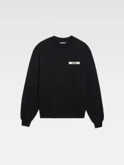 Discount Jacquemus Het Gros Grain sweatshirt Black