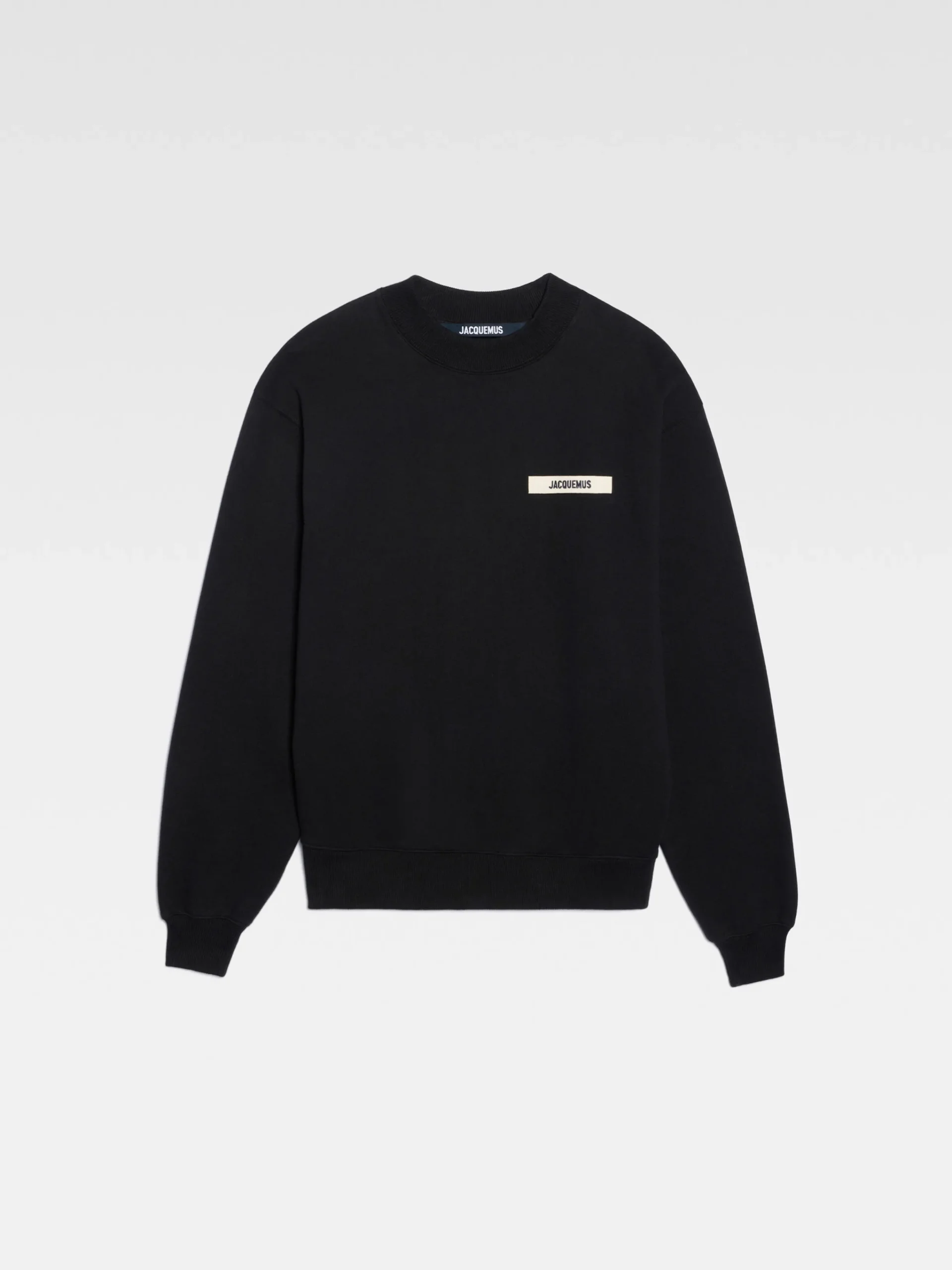Discount Jacquemus Het Gros Grain sweatshirt Black