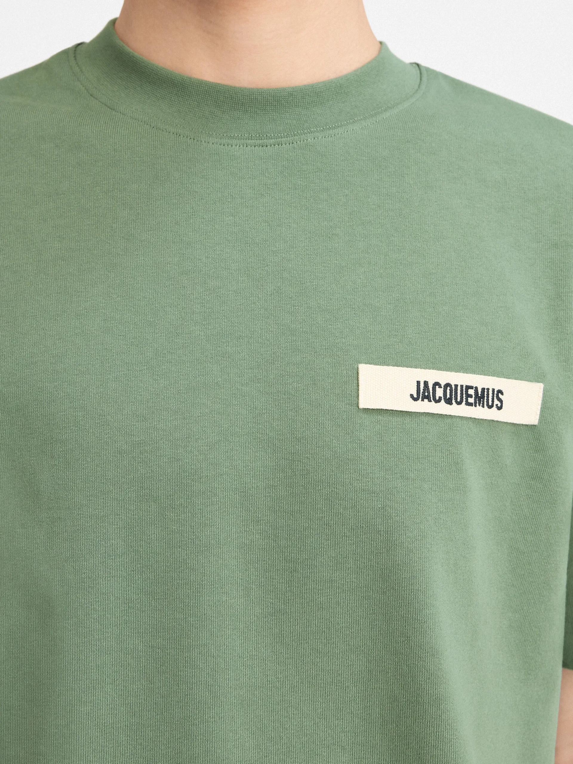 Online Jacquemus Het Gros Grain T-shirt LightGreen