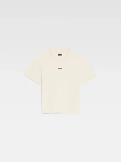 Sale Jacquemus Het Gros Grain T-shirt LightBeige