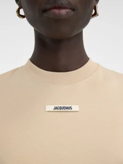 Outlet Jacquemus Het Gros Grain T-shirt Beige