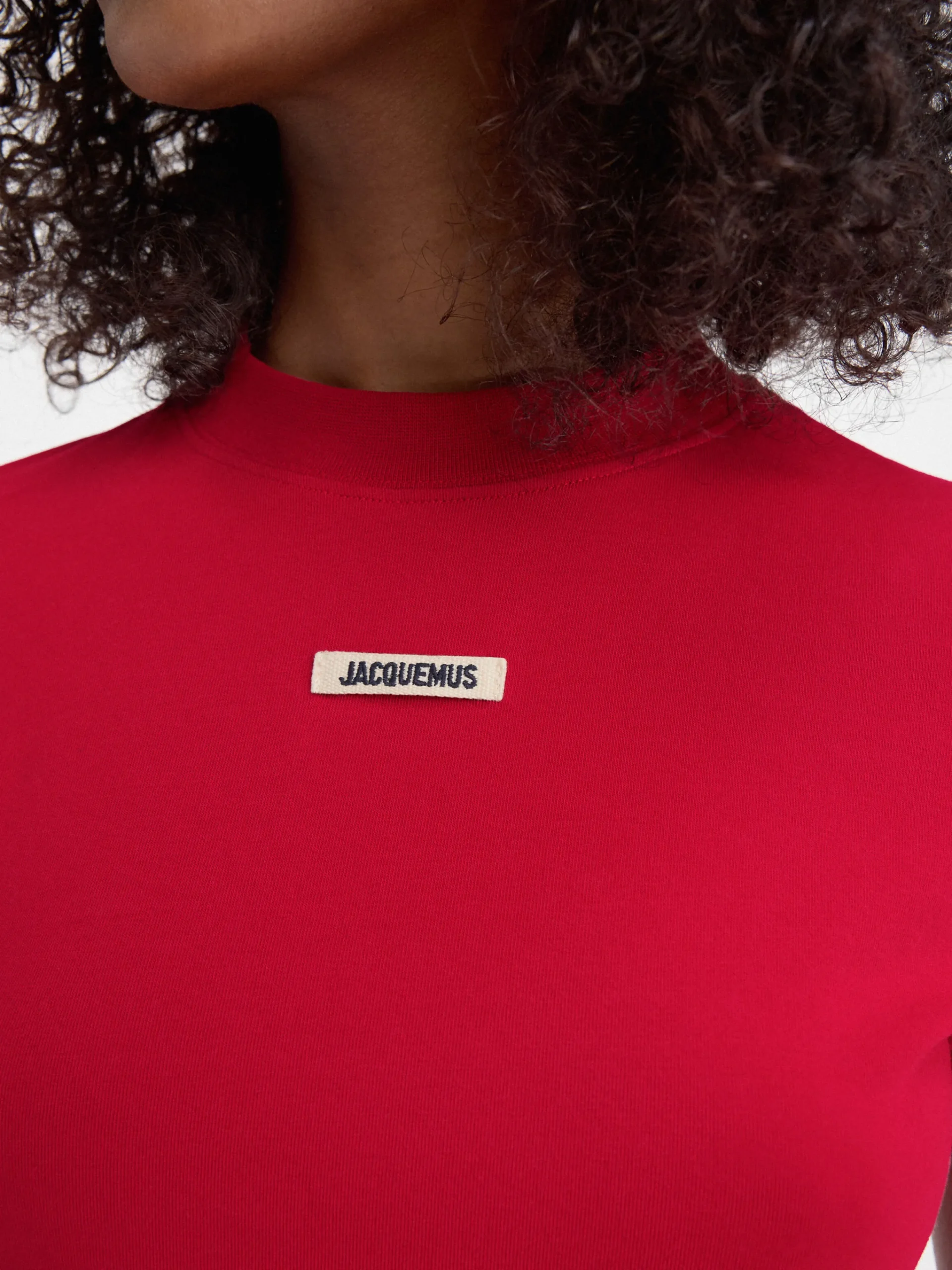 Hot Jacquemus Het Gros Grain T-shirt DarkRed