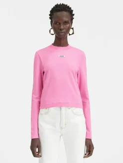 Discount Jacquemus Het Gros Grain T-shirt met lange mouwen Pink