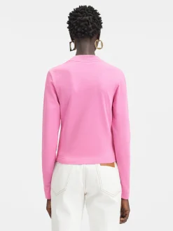 Discount Jacquemus Het Gros Grain T-shirt met lange mouwen Pink