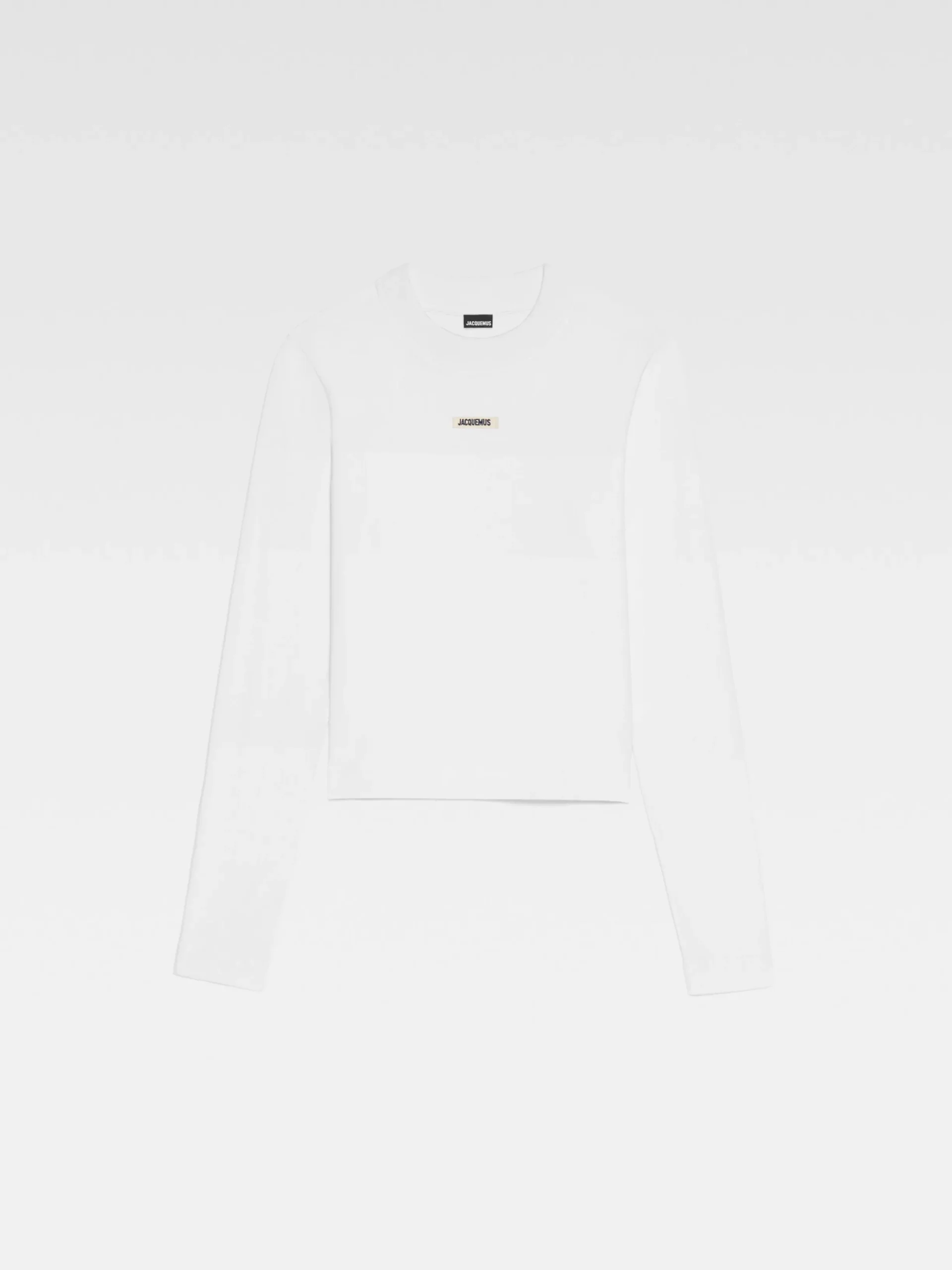 Clearance Jacquemus Het Gros Grain T-shirt met lange mouwen White