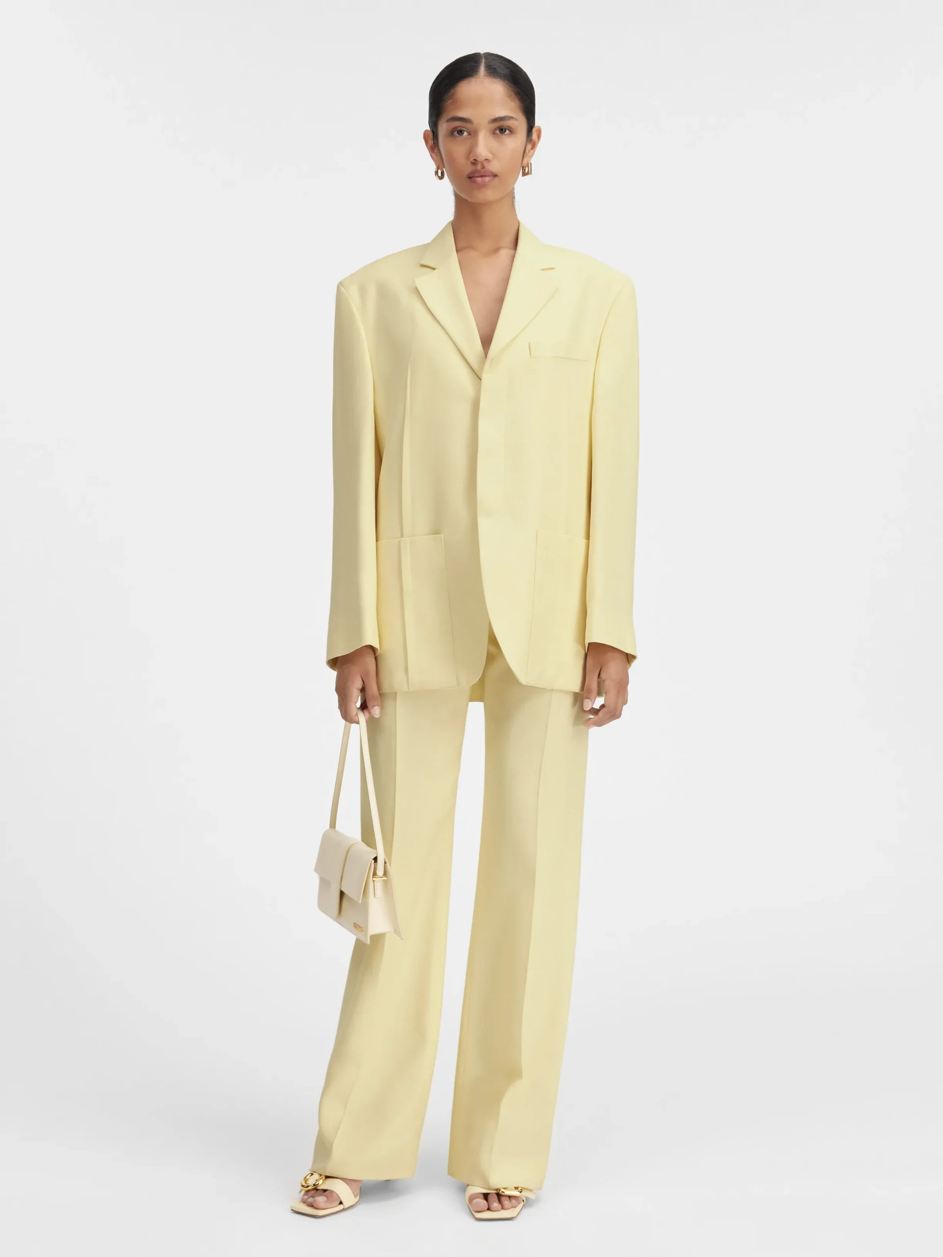 Online Jacquemus Het herenjasje PaleYellow