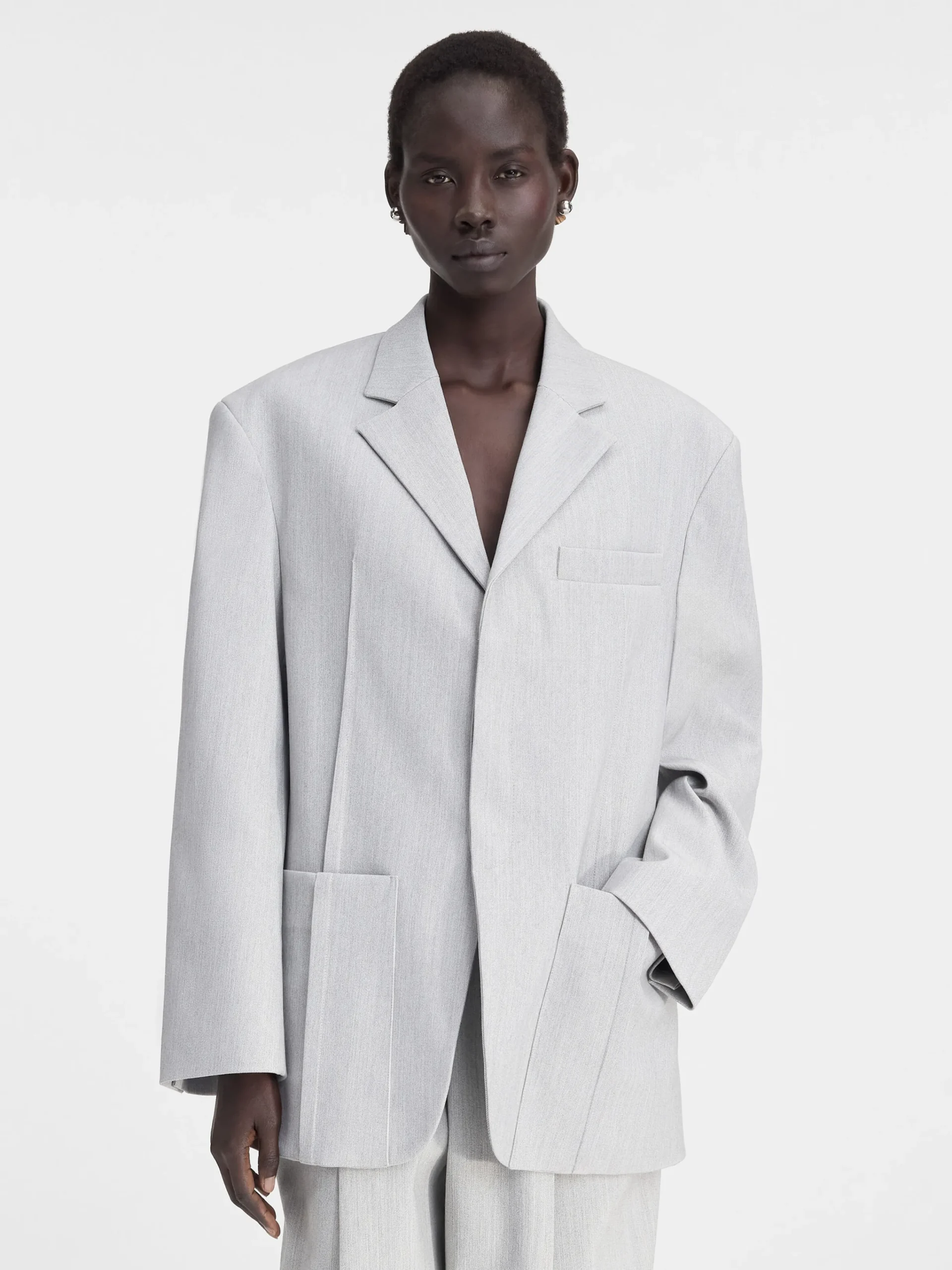 Discount Jacquemus Het herenjasje LightGrey