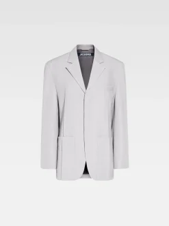 Discount Jacquemus Het herenjasje LightGrey