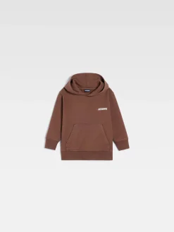 Discount Jacquemus Het sweatshirt voor kinderen DarkBrown