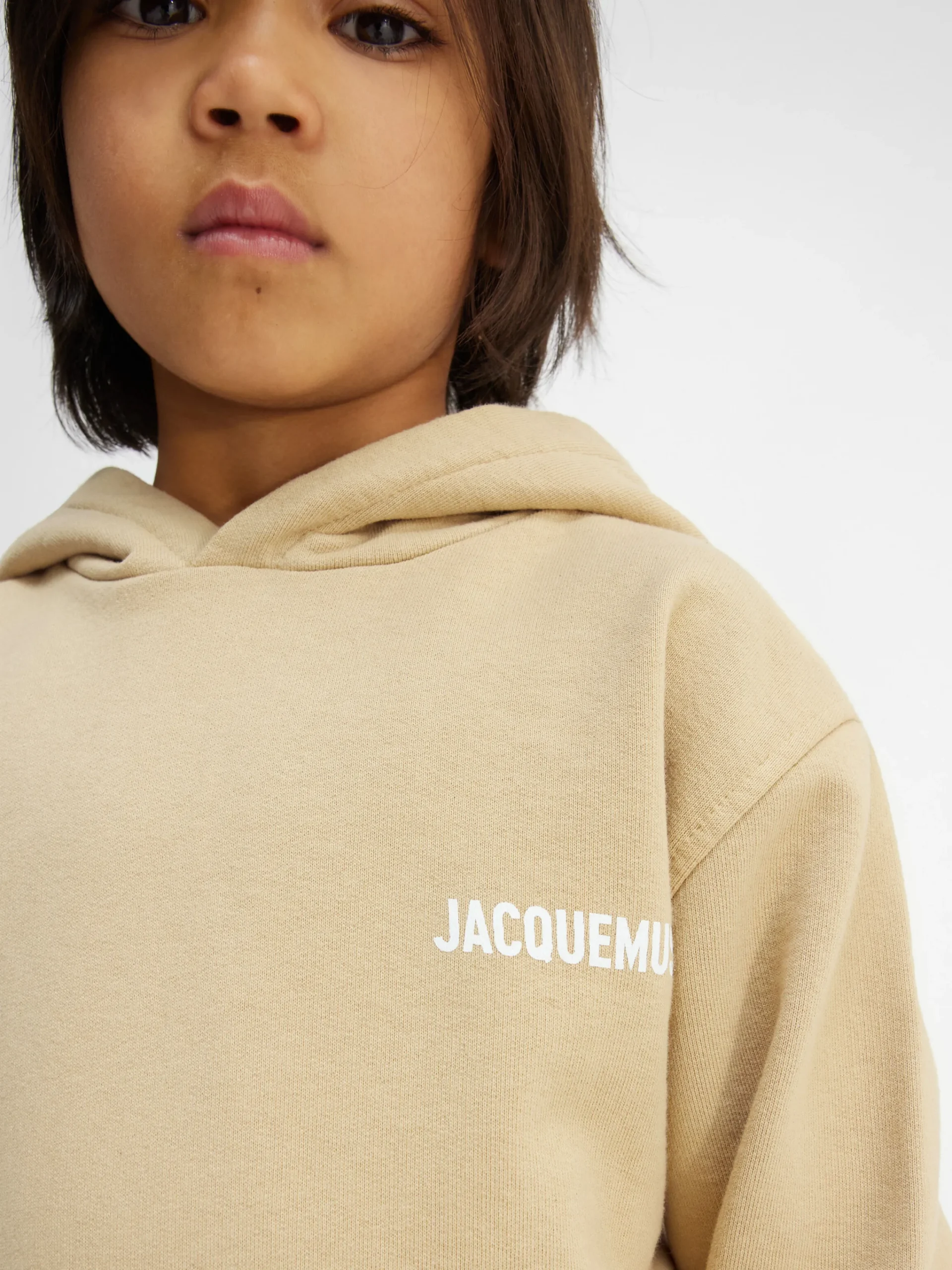 Online Jacquemus Het sweatshirt voor kinderen DarkBeige