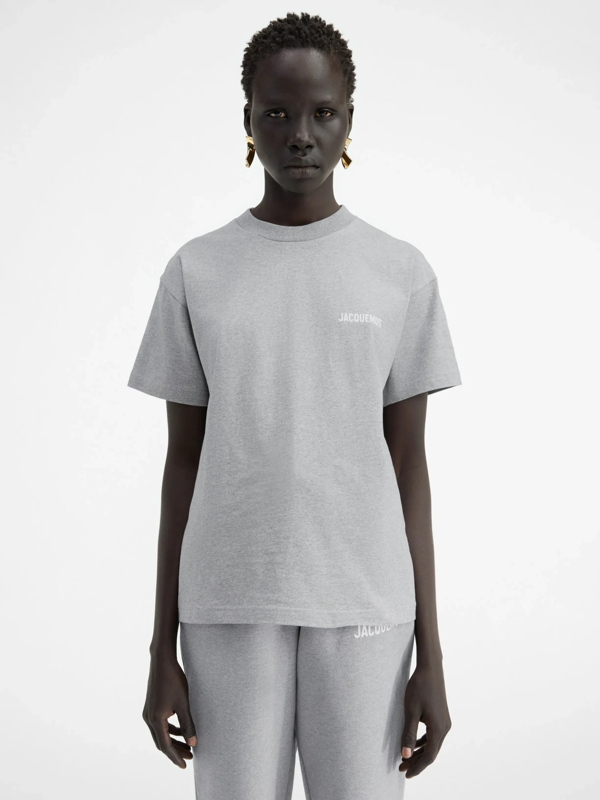 Clearance Jacquemus Het T-shirt Grey