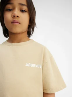 Clearance Jacquemus Het T-shirt voor kinderen DarkBeige