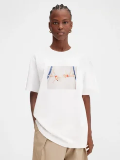 Hot Jacquemus Het x Valery Katsuba T-shirt PrintWhite