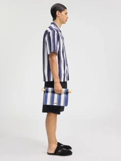 Fashion Jacquemus Het Jean shirt PrintRayureBlue