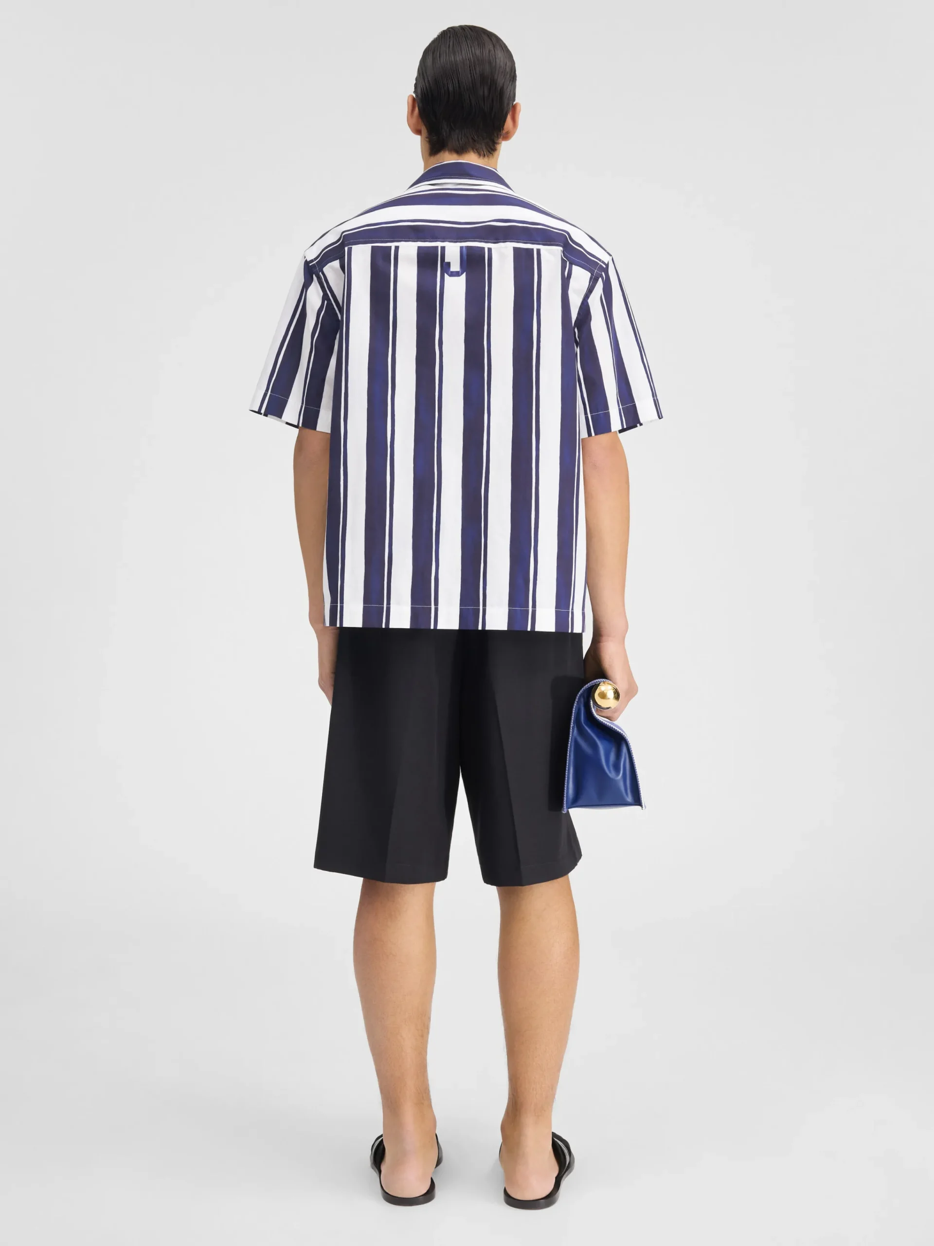 Fashion Jacquemus Het Jean shirt PrintRayureBlue