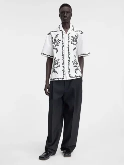 Outlet Jacquemus Het Jean shirt PrintMimosaFriseBlack