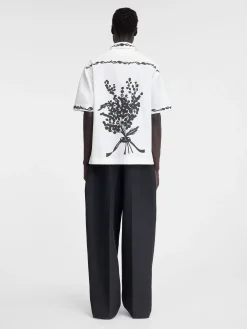 Outlet Jacquemus Het Jean shirt PrintMimosaFriseBlack