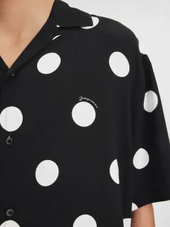 Sale Jacquemus Het Jean shirt Printdotsblack&white