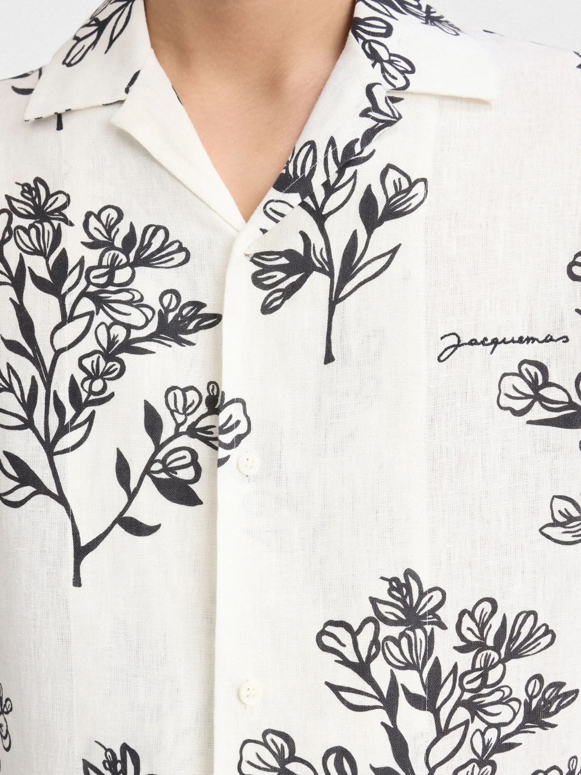 Clearance Jacquemus Het Jean shirt PrintBlackFlowers