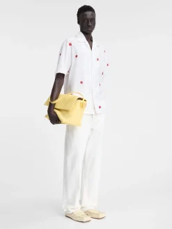 Best Jacquemus Het Jean shirt JacquardLabCheckRedWhite