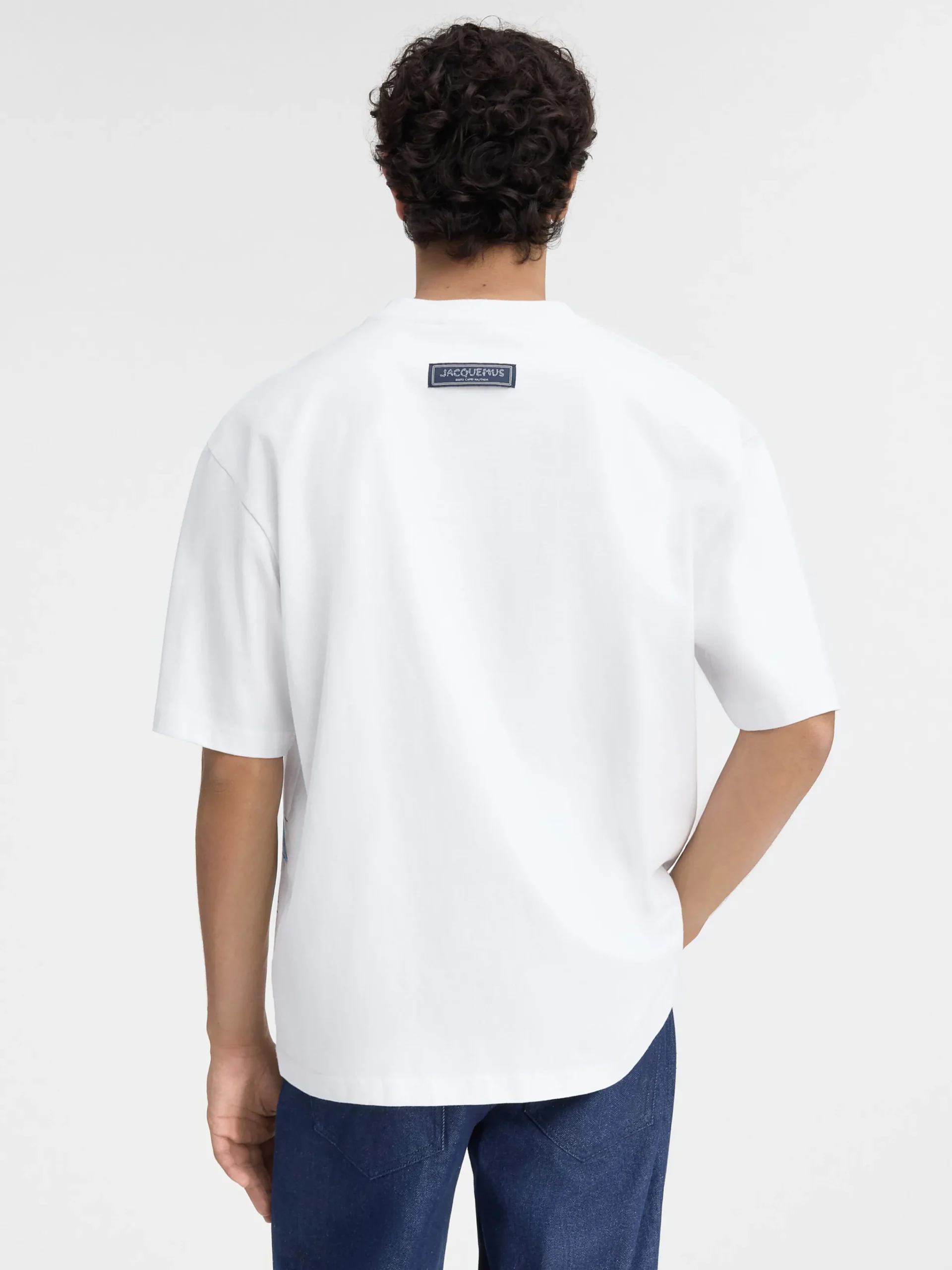 Discount Jacquemus Het Largo T-shirt PrintCapriCarsWhite