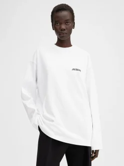 Best Jacquemus Het Londen T-shirt met adres LondresWhite