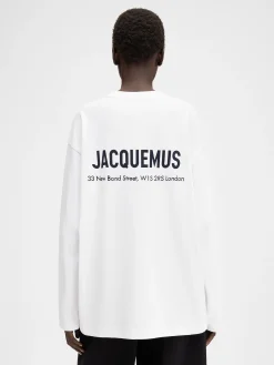 Best Jacquemus Het Londen T-shirt met adres LondresWhite