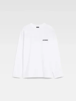Best Jacquemus Het Londen T-shirt met adres LondresWhite
