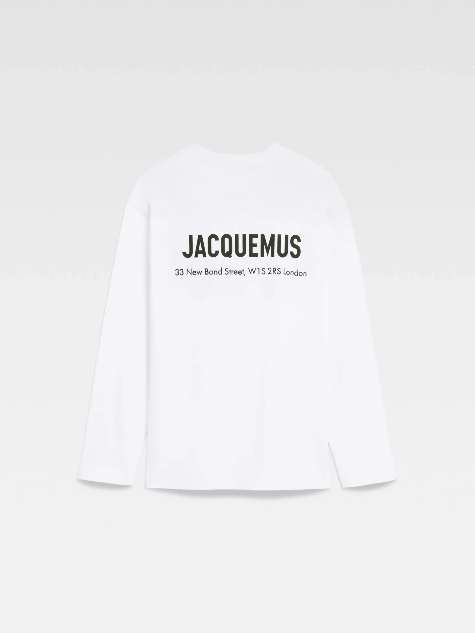 Best Jacquemus Het Londen T-shirt met adres LondresWhite