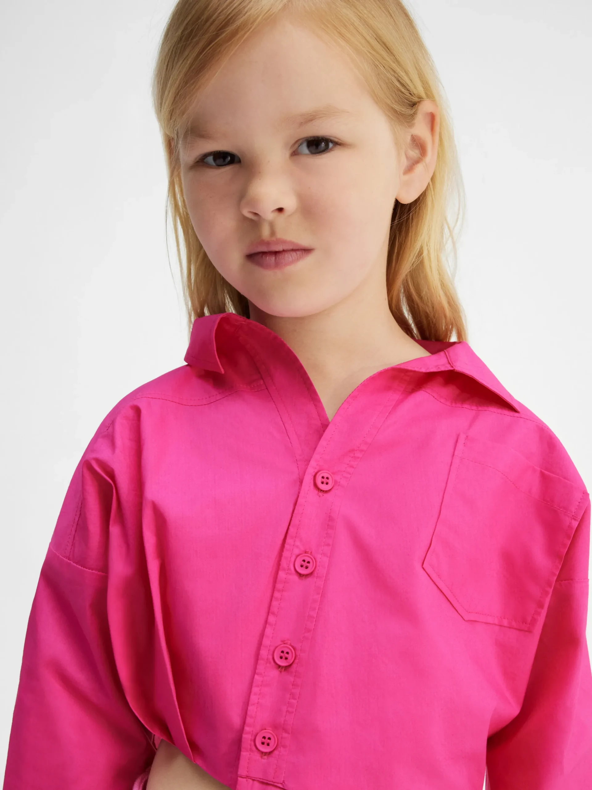 Hot Jacquemus Het Mejean shirt voor kinderen NeonPink