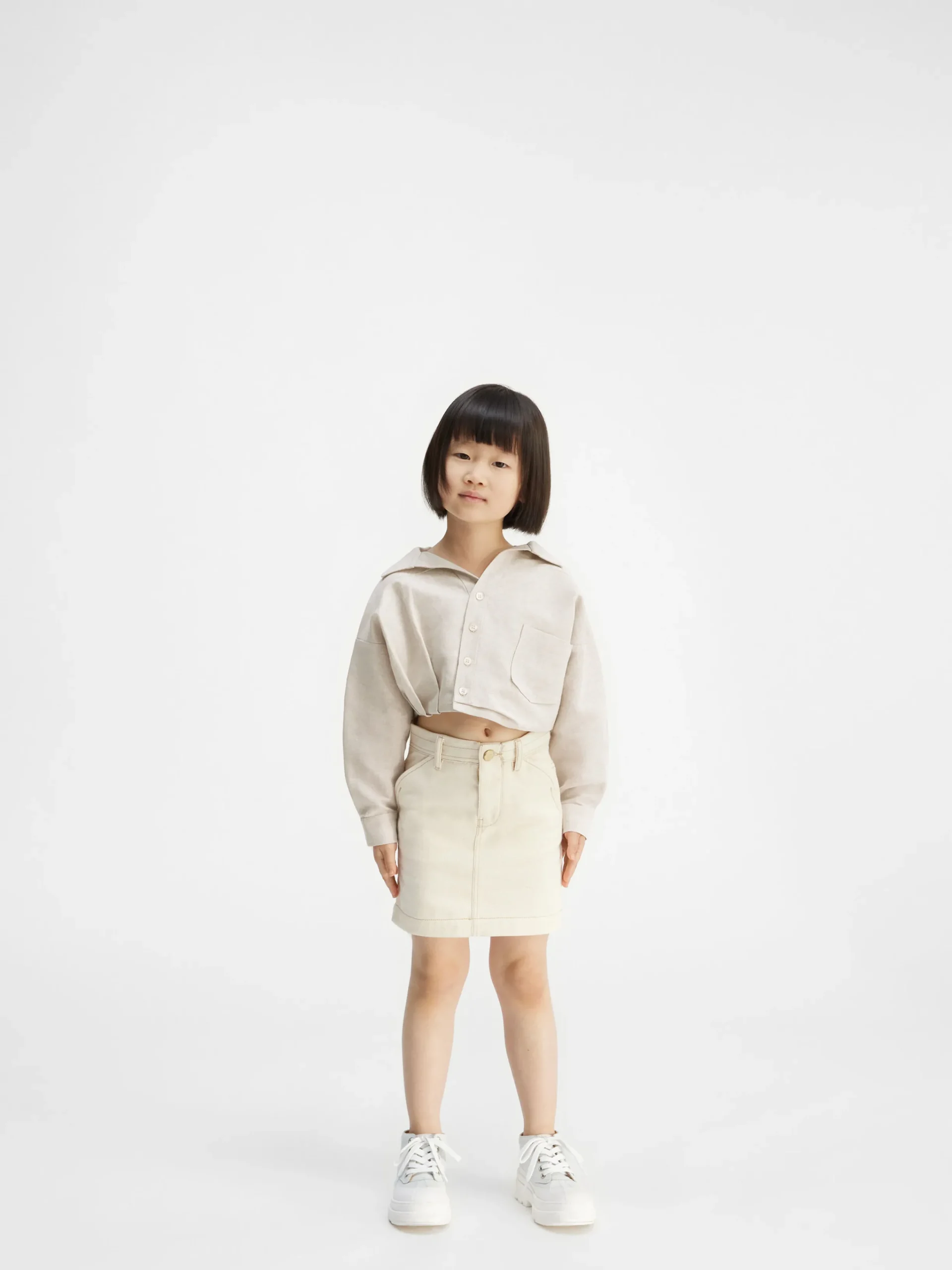 Hot Jacquemus Het Mejean shirt voor kinderen LightBeige