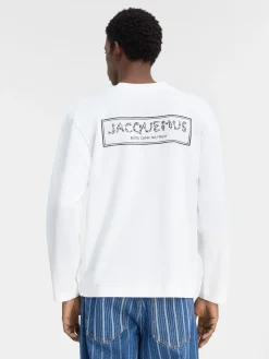 Outlet Jacquemus Het Mer&ugrave; T-shirt met lange mouwen White