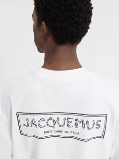 Outlet Jacquemus Het Mer&ugrave; T-shirt met lange mouwen White