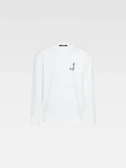 Outlet Jacquemus Het Mer&ugrave; T-shirt met lange mouwen White