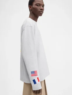 Hot Jacquemus Het New York T-shirt NewYorkAdresseGrey