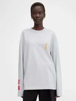 Hot Jacquemus Het New York T-shirt NewYorkAdresseGrey