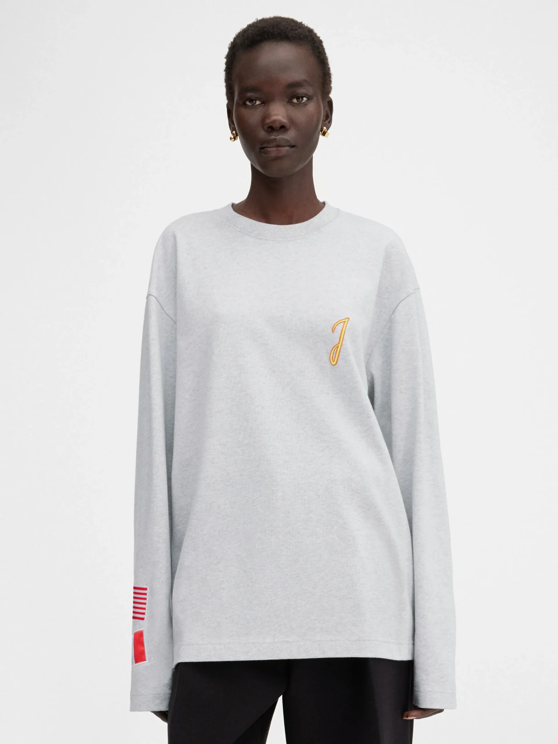 Hot Jacquemus Het New York T-shirt NewYorkAdresseGrey