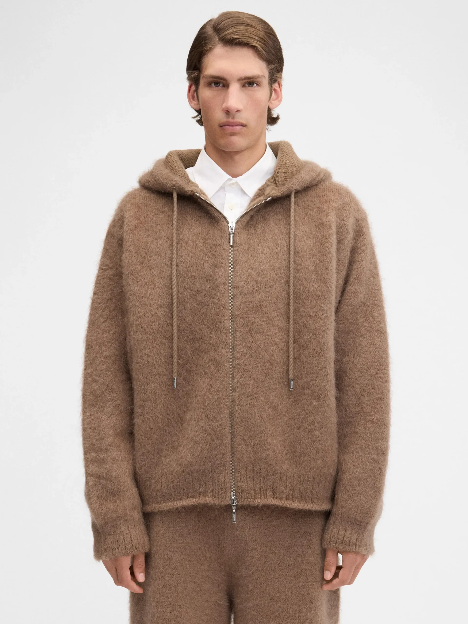 Online Jacquemus Het Nuvola-vest met rits Camel