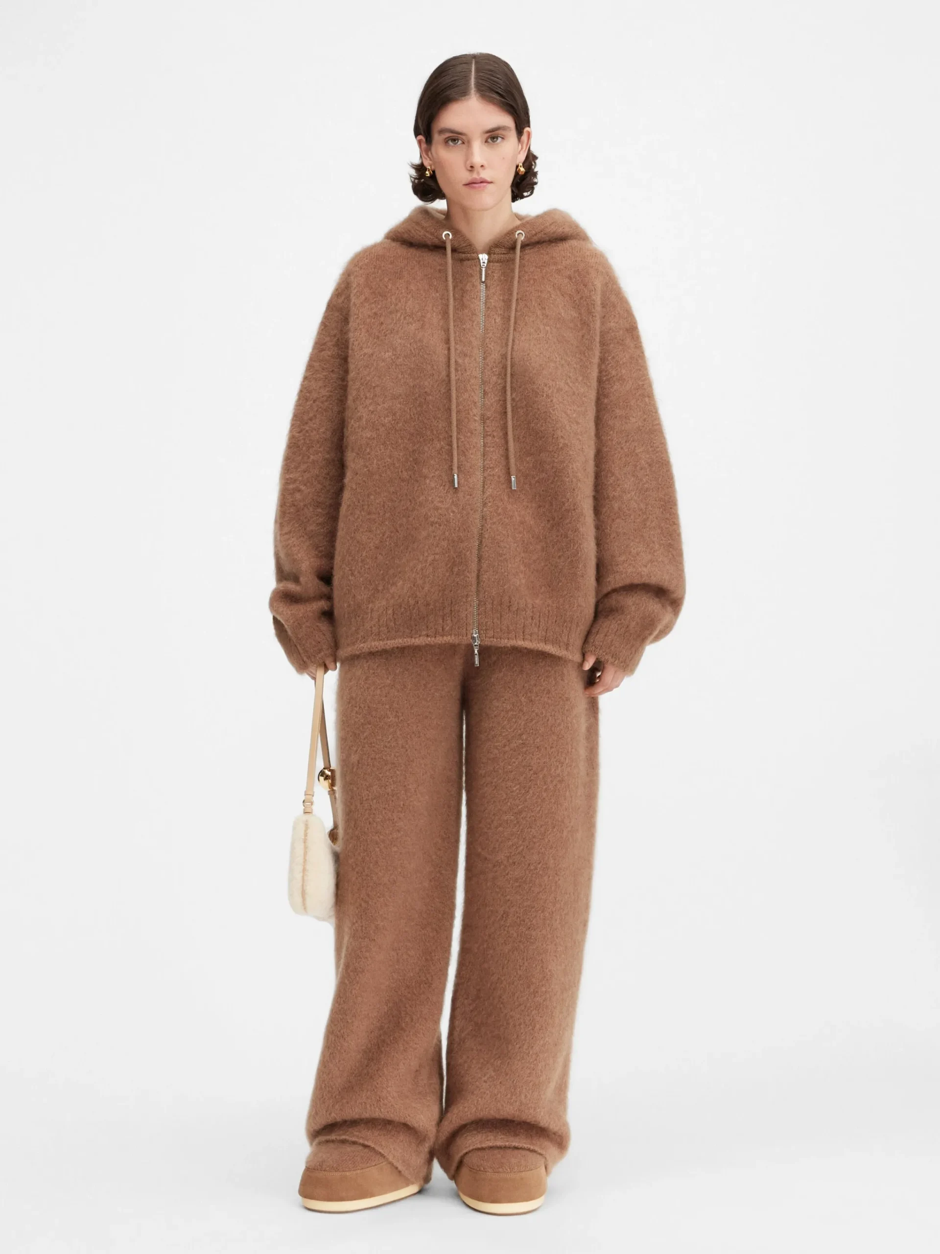 Online Jacquemus Het Nuvola-vest met rits Camel
