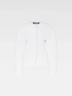 Sale Jacquemus Het Ovalo jasje White